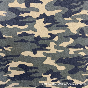 NR Bengaline Woodland Camo Ripstop Print Fabric